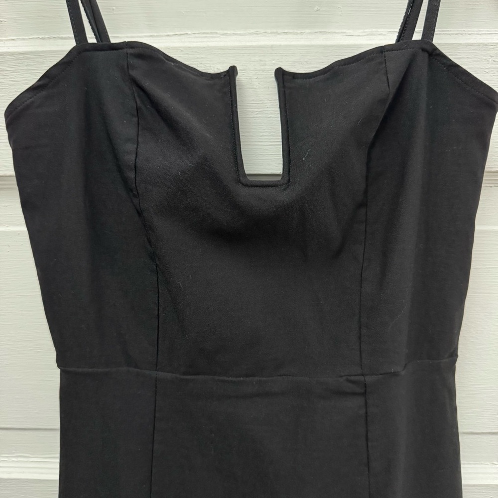 Tobi Black Mini Dress Medium Strappy Bodycon Cutout Night Out - Picture 3 of 9